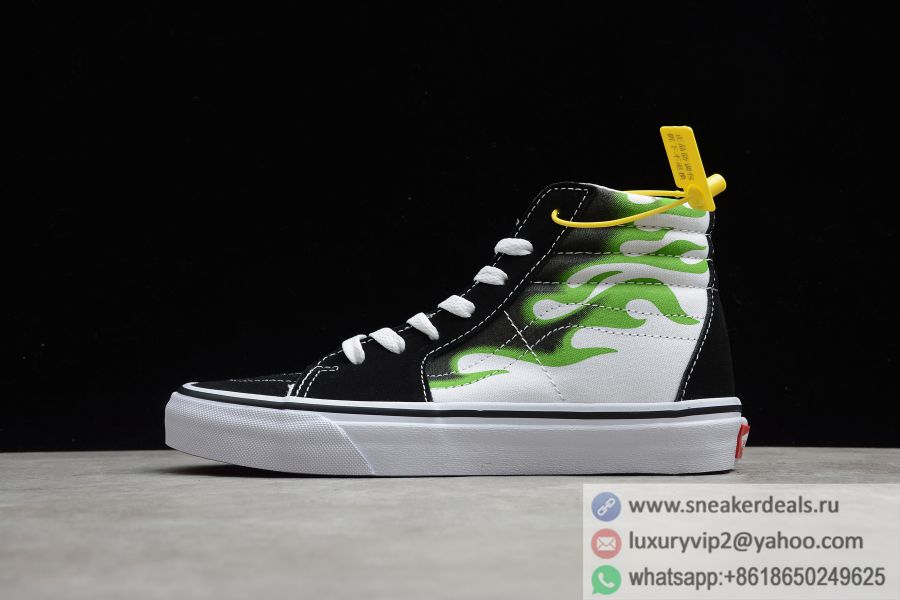 Vans SK8-Hi Tiger Patchwork Green Black VN0A4U3CXEY Unisex Skate Shoes